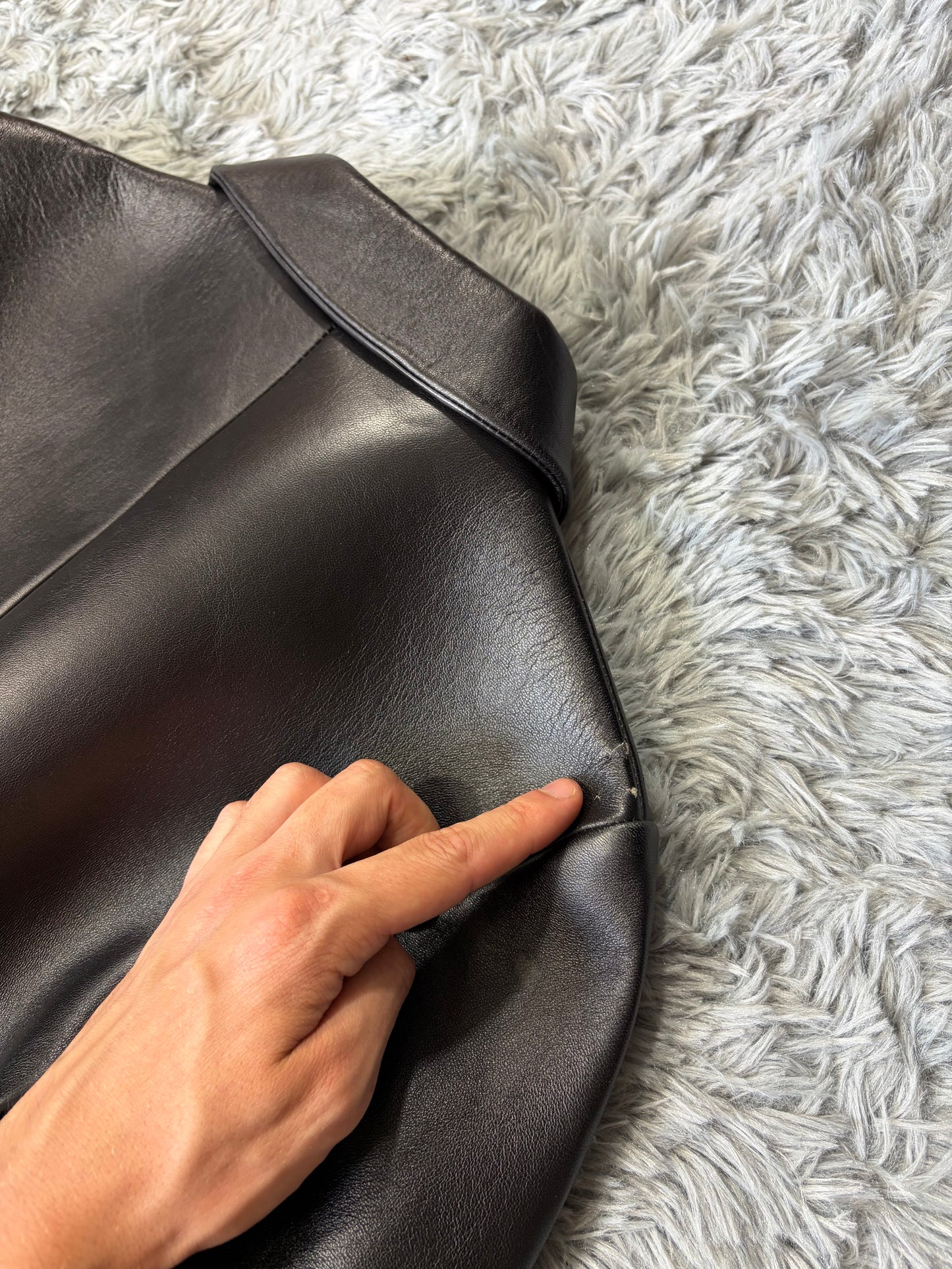 Prada 2018 Race Logo Leather Belted Trench Coat - IT40