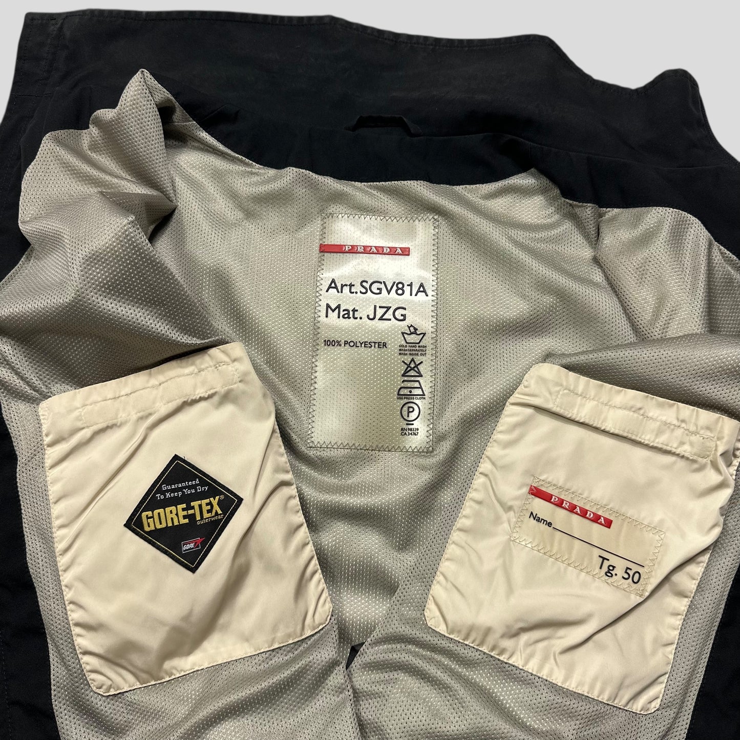 Prada Sport 00’s Goretex Mesh Lined Nylon Gilet Jacket - IT50 (M)