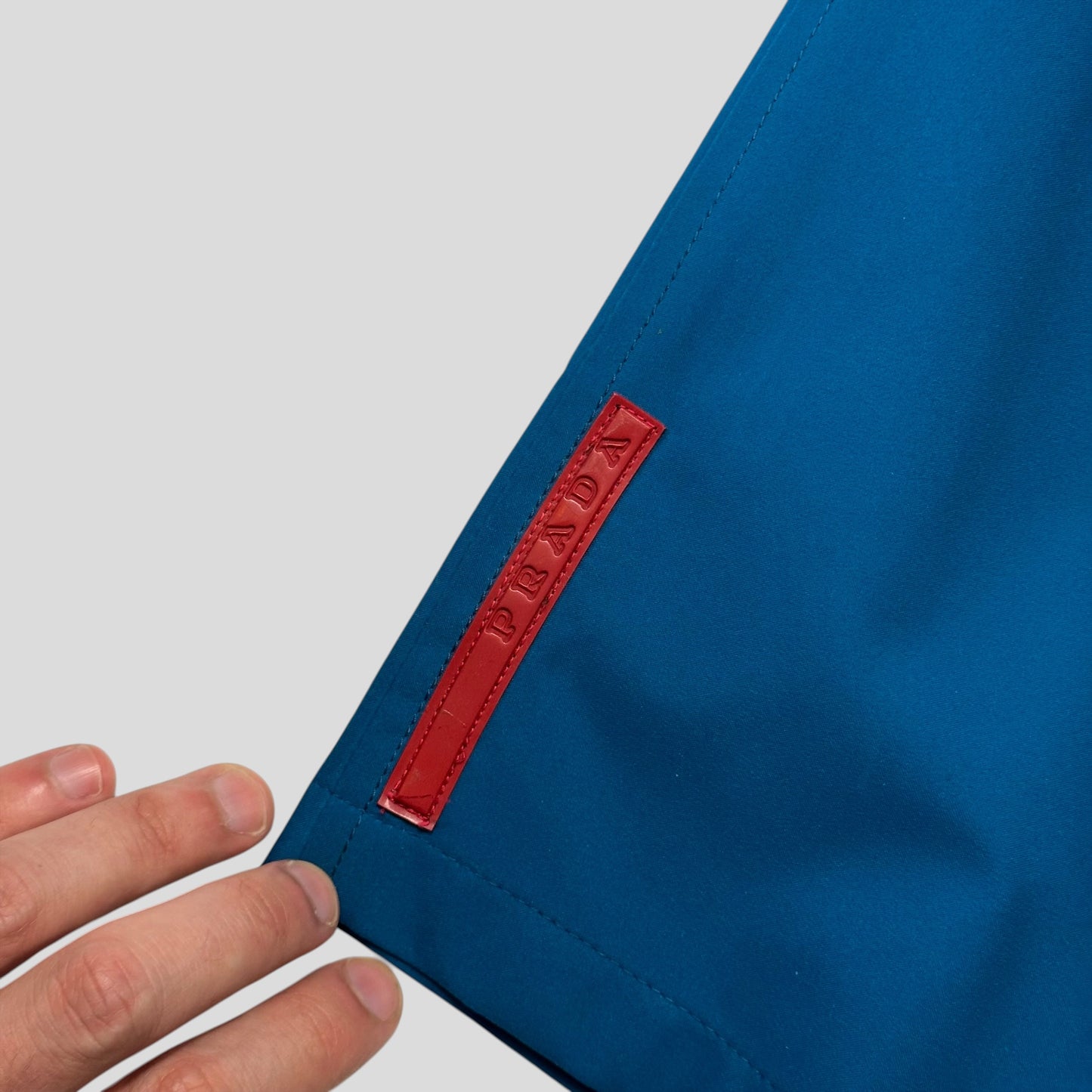 Prada Sport AW00 Goretex Electric Blue Mesh Lined Trousers - IT50