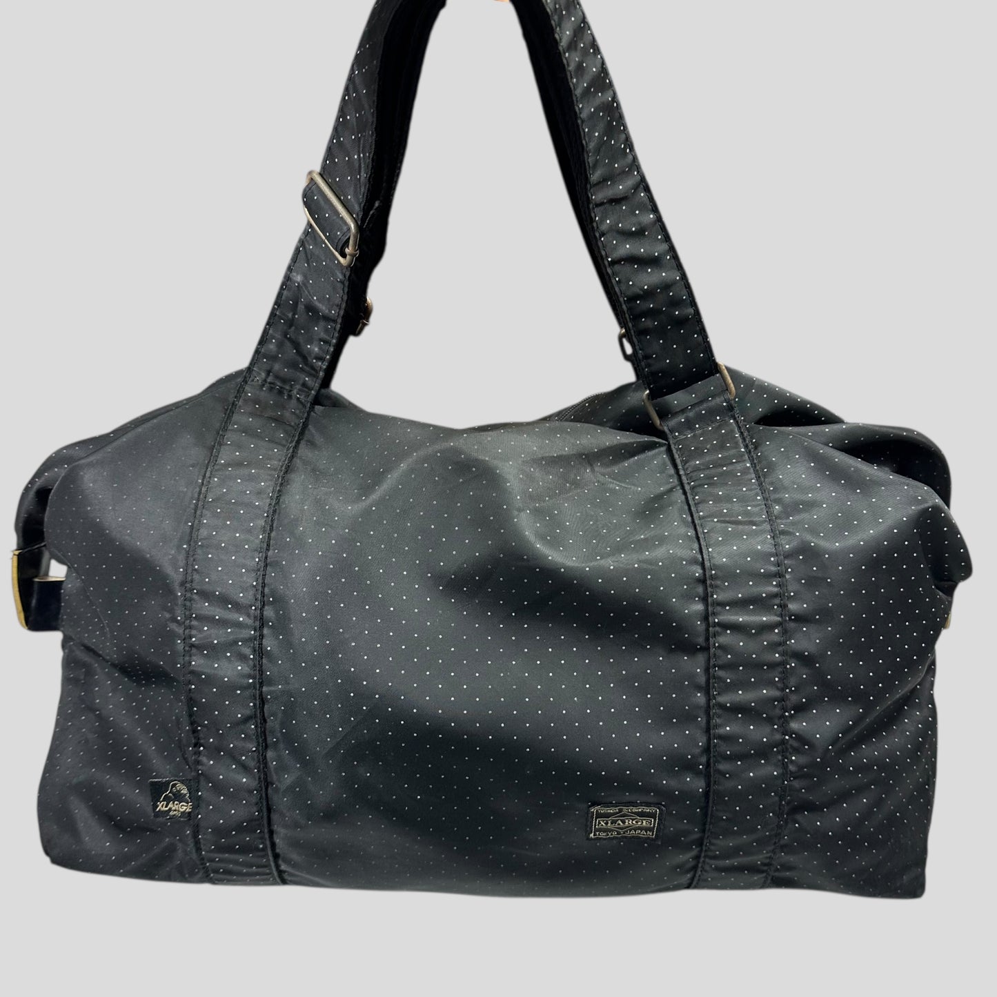 Porter Yoshida x X-Large Polkadot Nylon Tanker Modular Duffle Bag