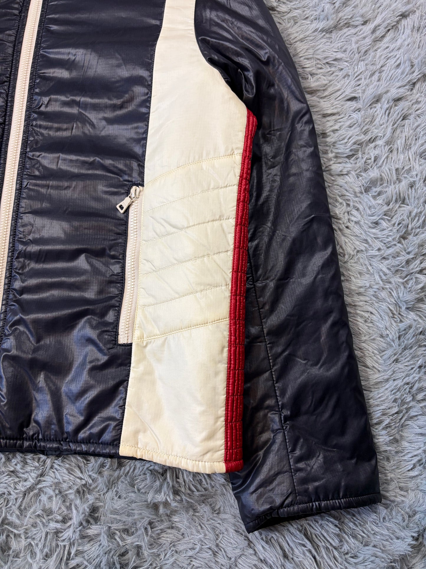 Prada Sport 2008 Astro Panelled Nylon Padded Biker Jacket - L