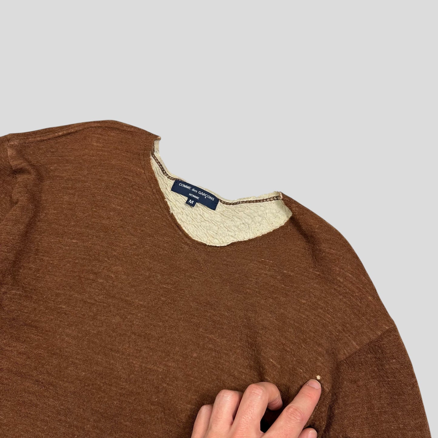 Comme Des Garçons 2003 Reversible Wool Textured Jumper - XS/S