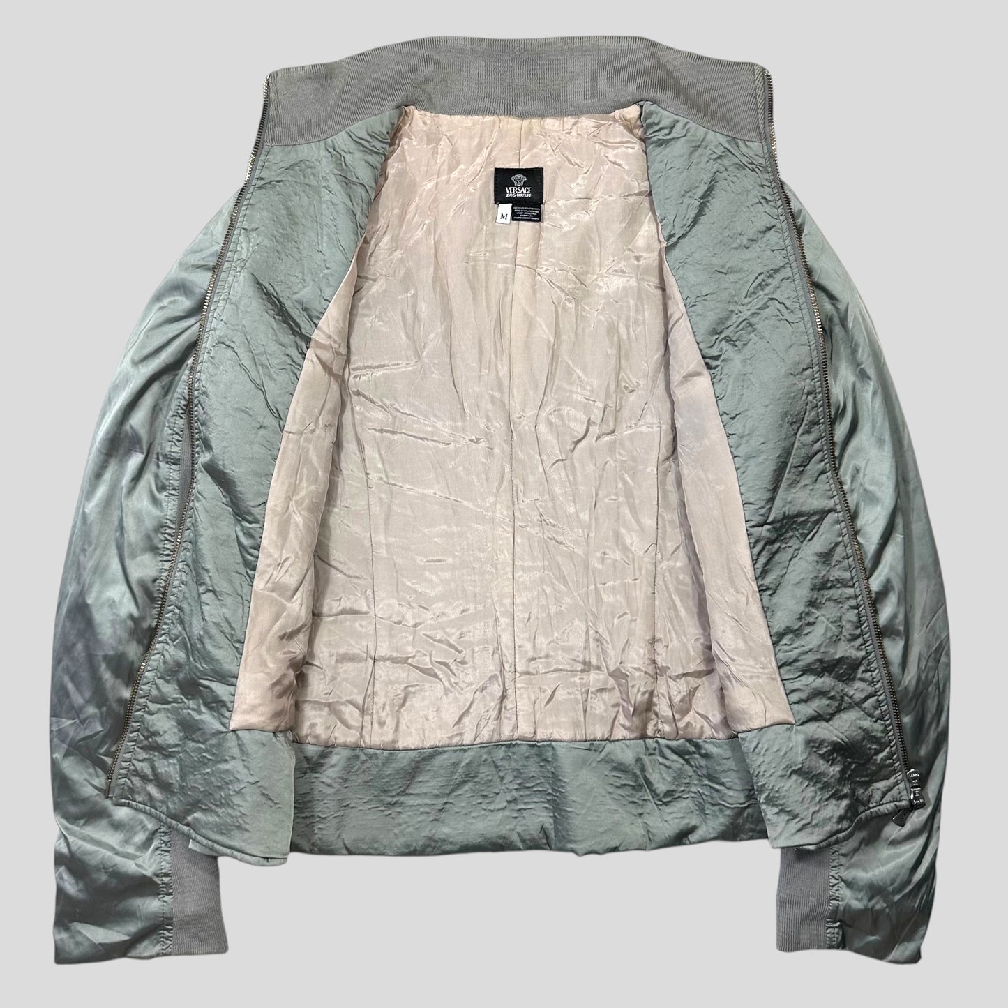 Versace 00’s VJC Astro Panelled Moto Bondage Jacket - M