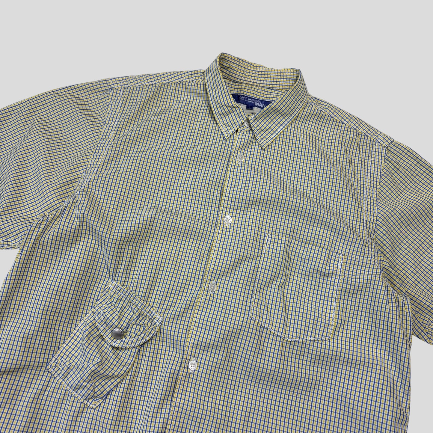 Junya Watanabe by CDG 2005 Micro-check Cargo Pocket Shirt - M/L