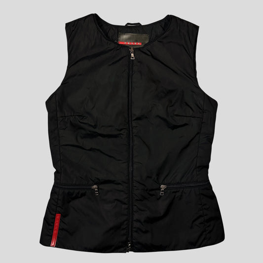 Prada Sport AW00 Technical Nylon Padded Stash Vest - IT40