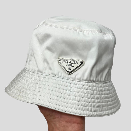 Prada Milano Nylon Bucket Hat - M