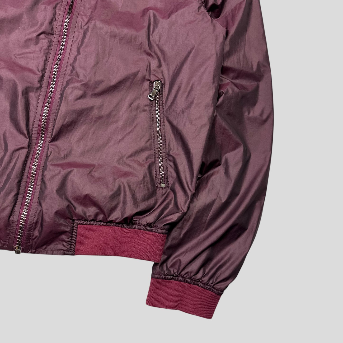 D&G 00’s Dolce & Gabbana Iridescent Nylon Bomber Jacket - IT50 (M)
