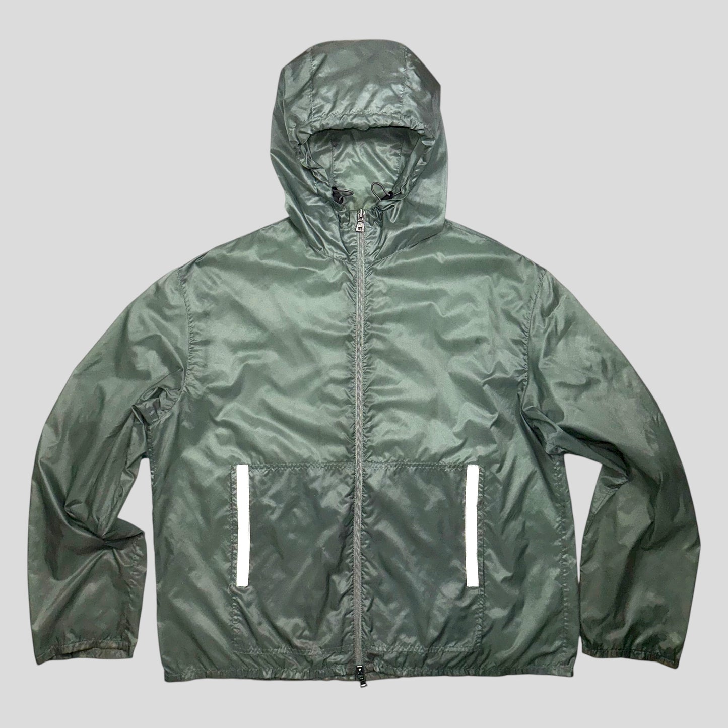 Prada Sport SS00 Transparent Jade Nylon Reflective Jacket - IT50