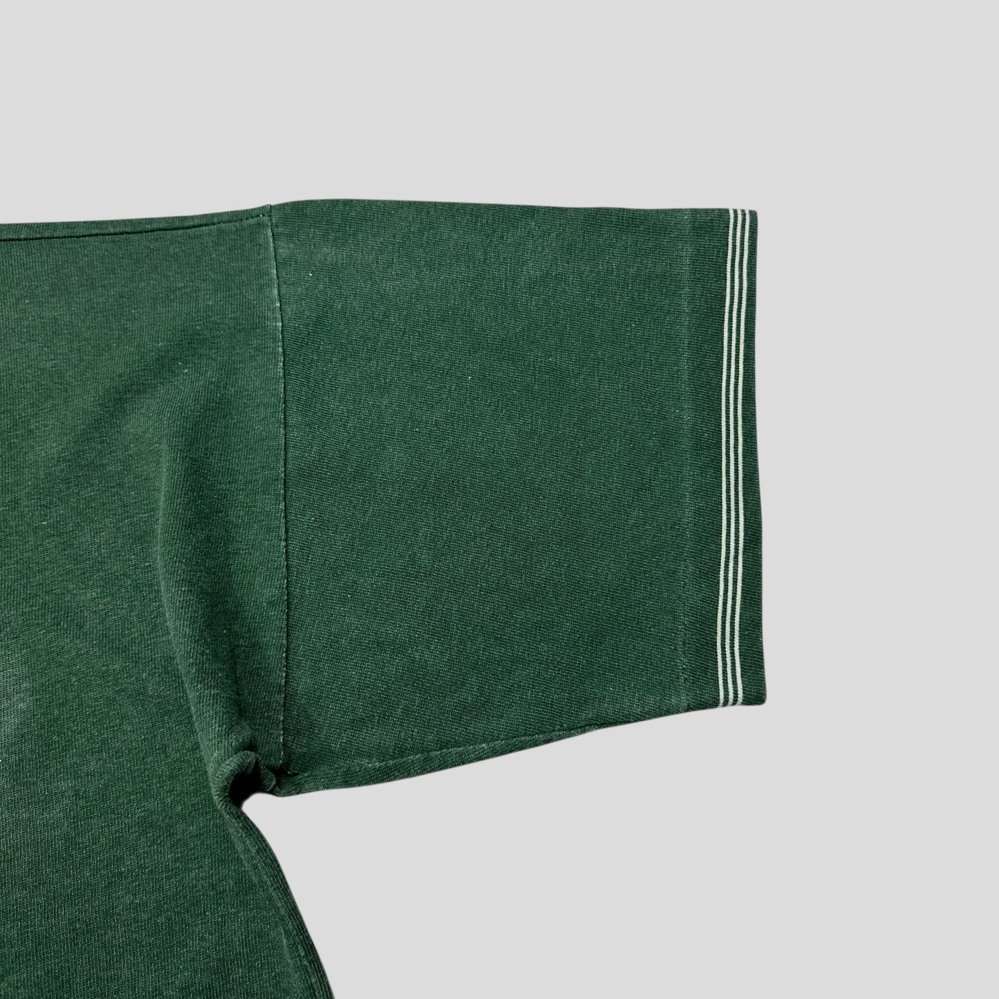 Stone Island 1989 Marina Stripe Washed Green Logo T-shirt - M (L)