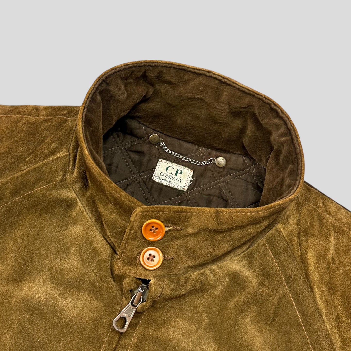 CP Company 1989 Ideas Suede Pelle Leather Quilted G-9 Flight Jacket - IT48 (L/XL)