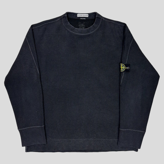 Stone Island 2000 Ribbed Cotton Crewneck - XXL