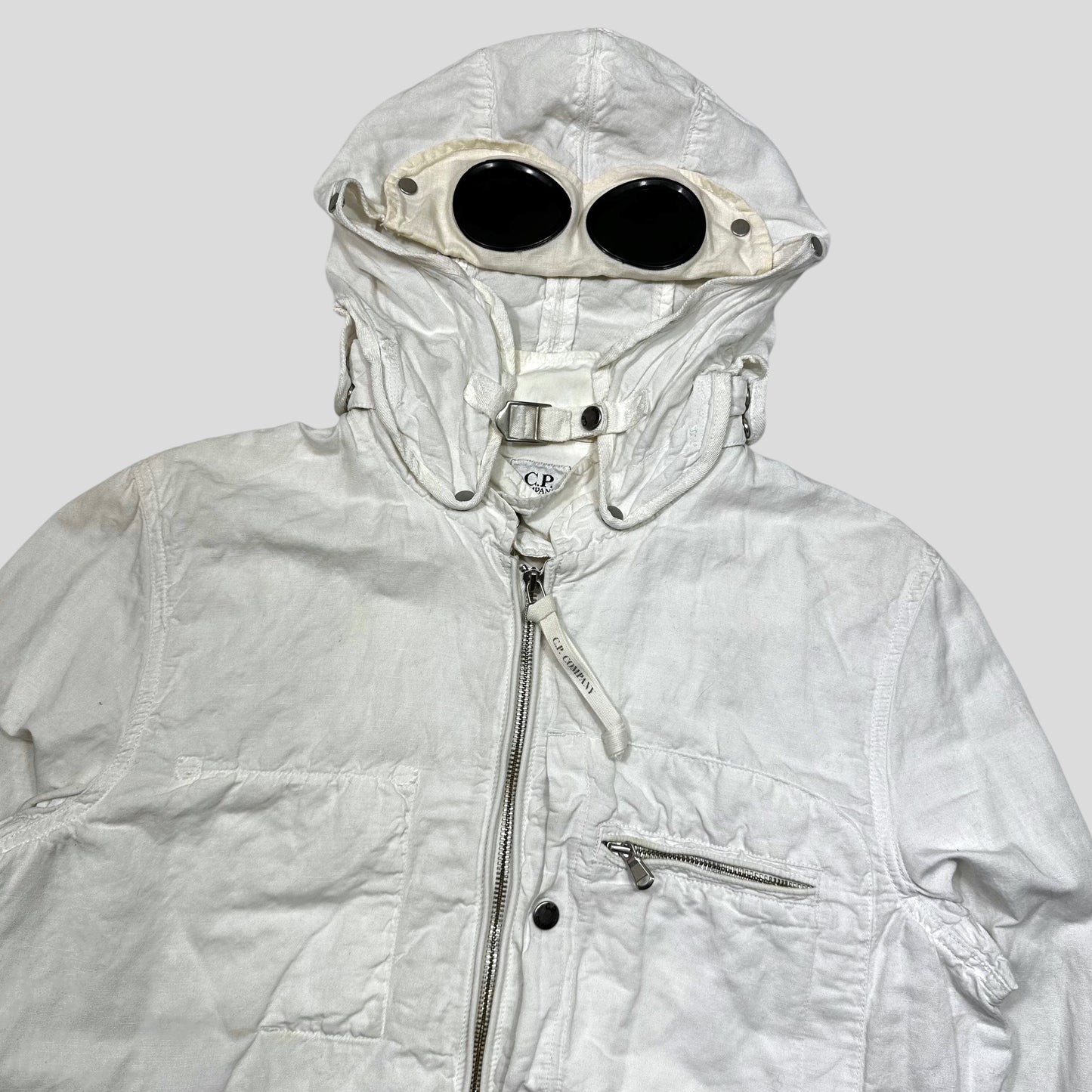 CP Company SS06 Green Goggle Metal Flax Jacket - IT48 (M)