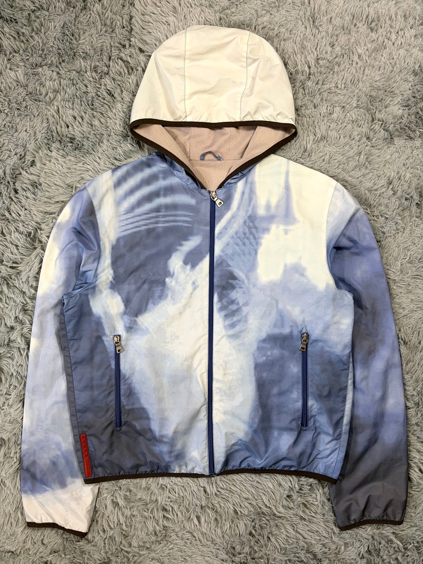 Prada Sport SS00 X-Ray Cloud Hooded Nylon Jacket- IT52 (M/L)