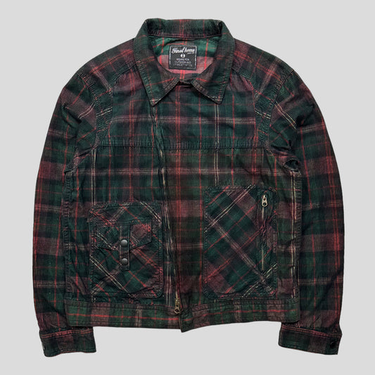 Final Home Corduroy Plaid Cropped Jacket - M (S)