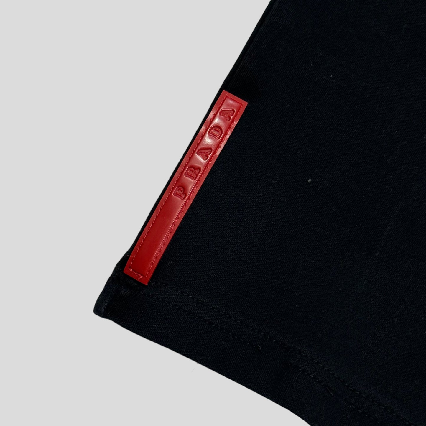 Prada Sport 00’s Boxy Black Red Tab T-shirt - M