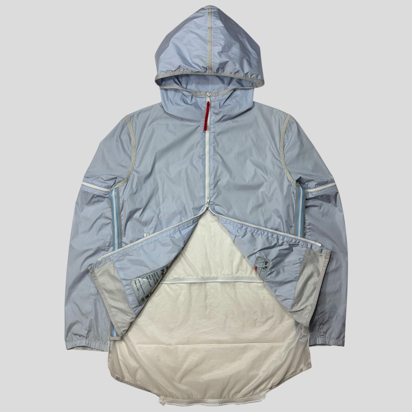 Prada Sport SS00 Modular Gel Seam Ice Blue Jacket - IT48