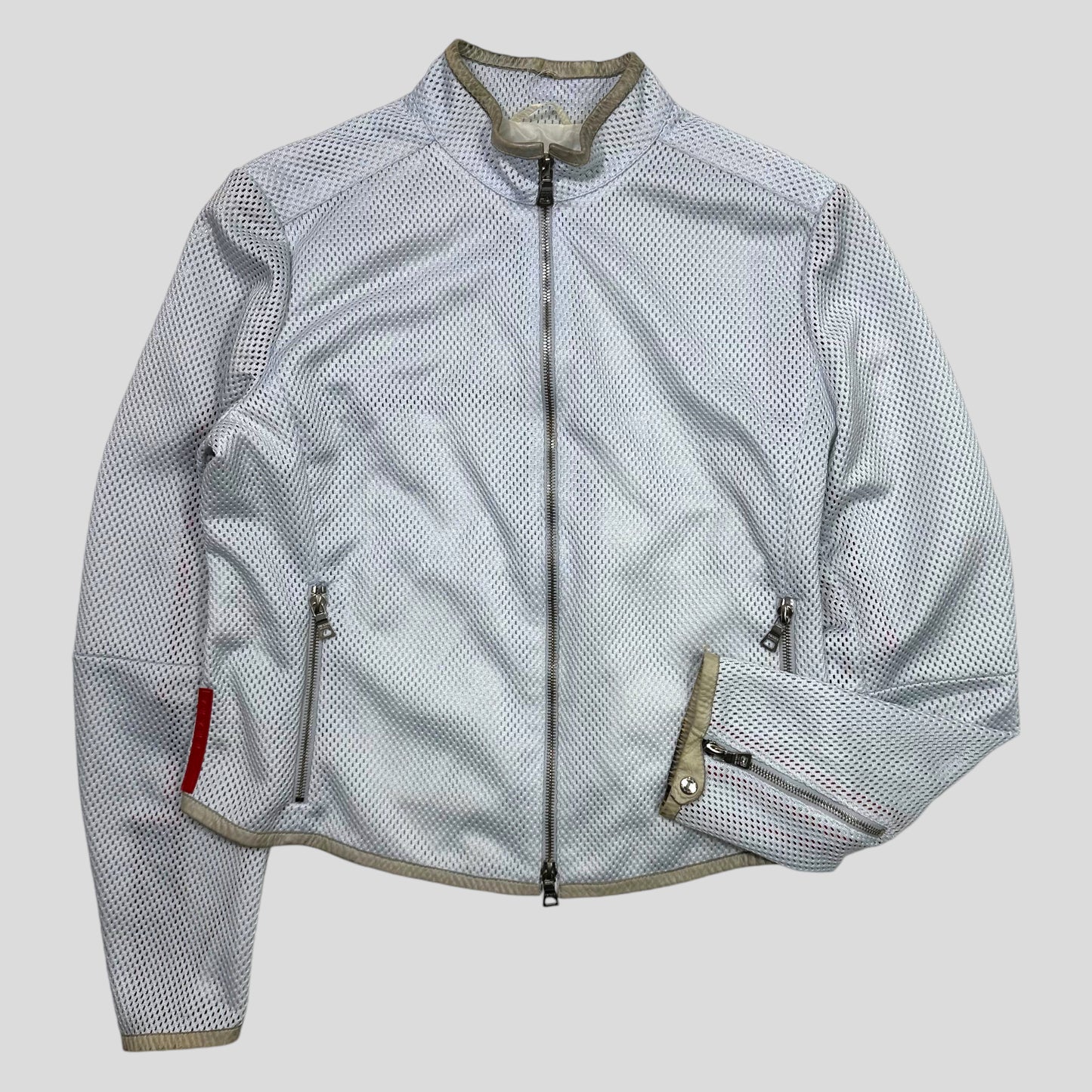 Prada Sport SS00 Technical Mesh Moto Jacket - IT46