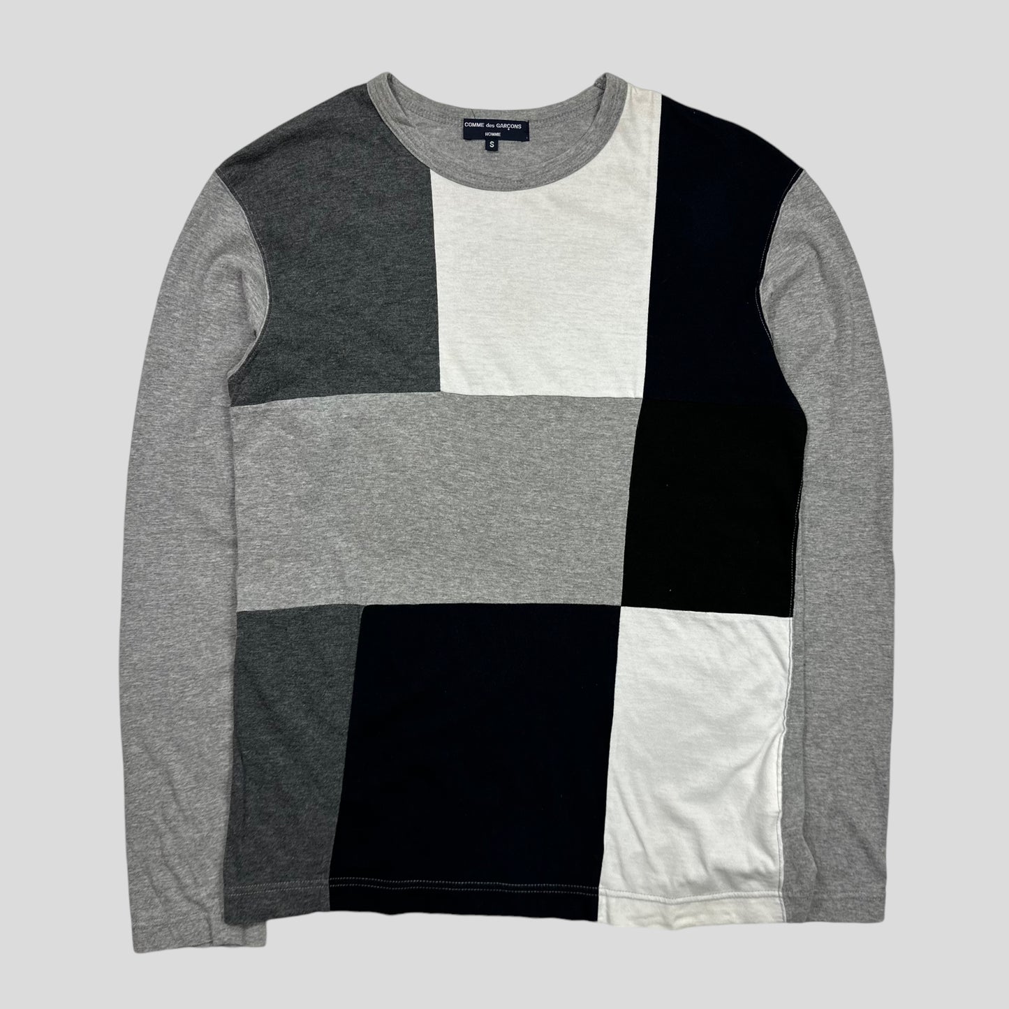 CDG Homme 2008 Patchwork Longsleeve T-shirt - S