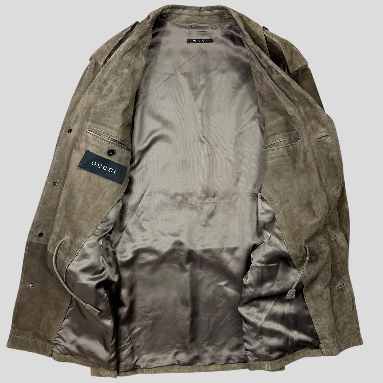 Gucci by Tom Ford FW03 Suede Leather Western Military Jacket