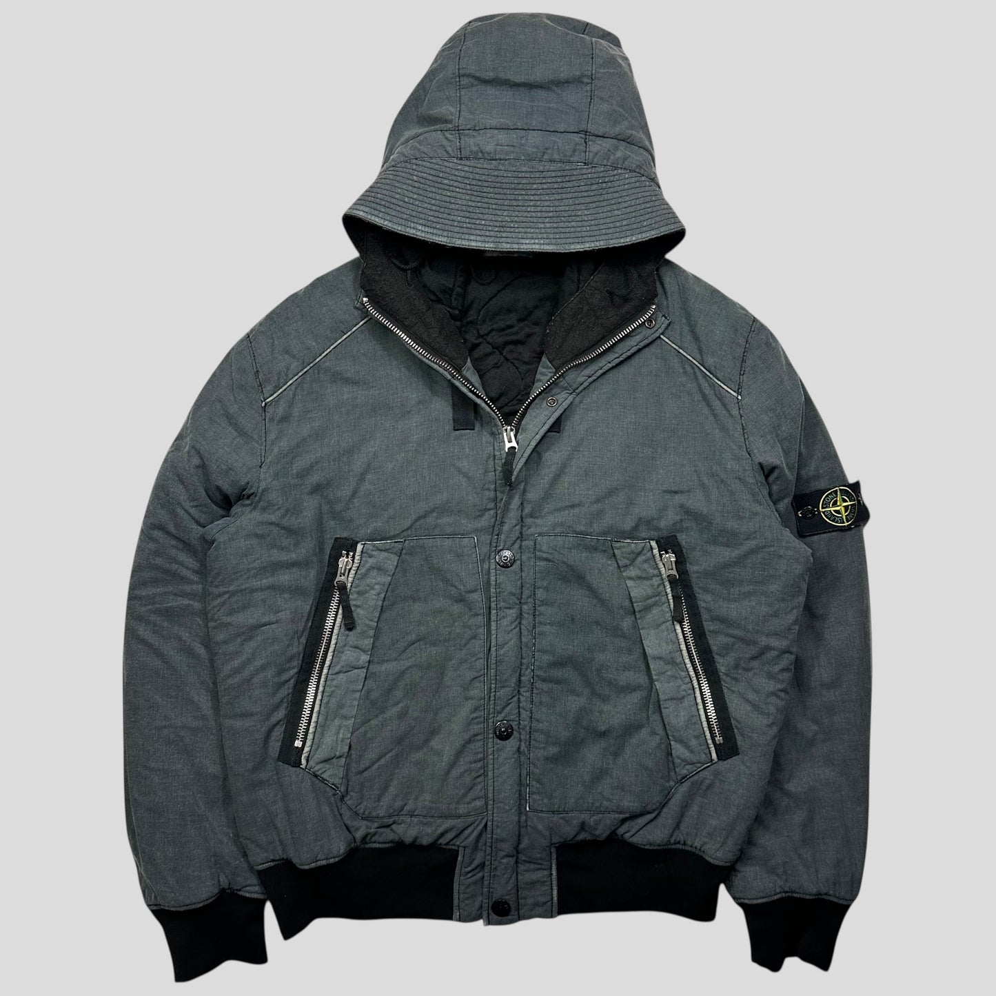 Stone Island AW10 Mussola Gommata Heavyweight Quilted Jacket - XXL