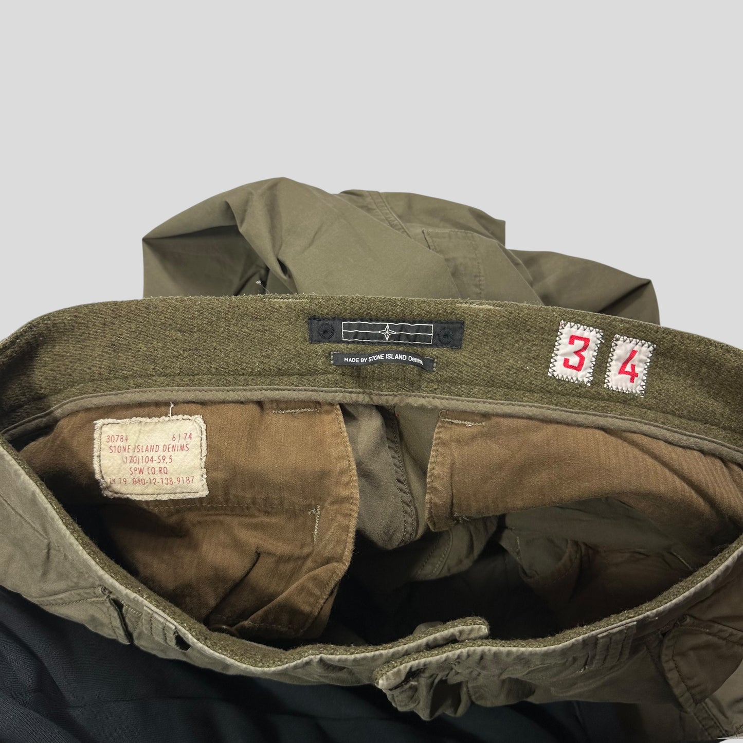Stone Island AW08 Denims Multipocket Baggy Cargo Trousers - L