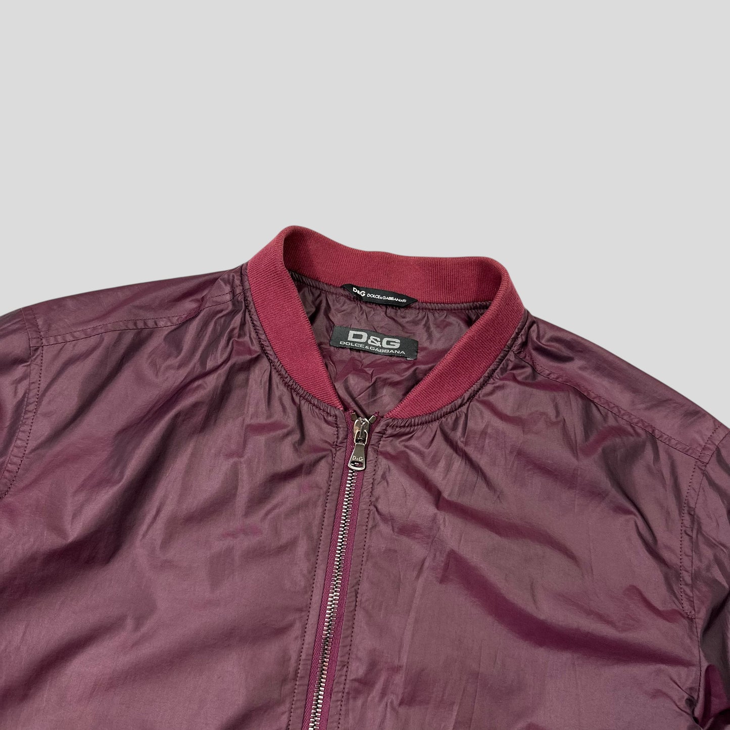 D&G 00’s Dolce & Gabbana Iridescent Nylon Bomber Jacket - IT50 (M)