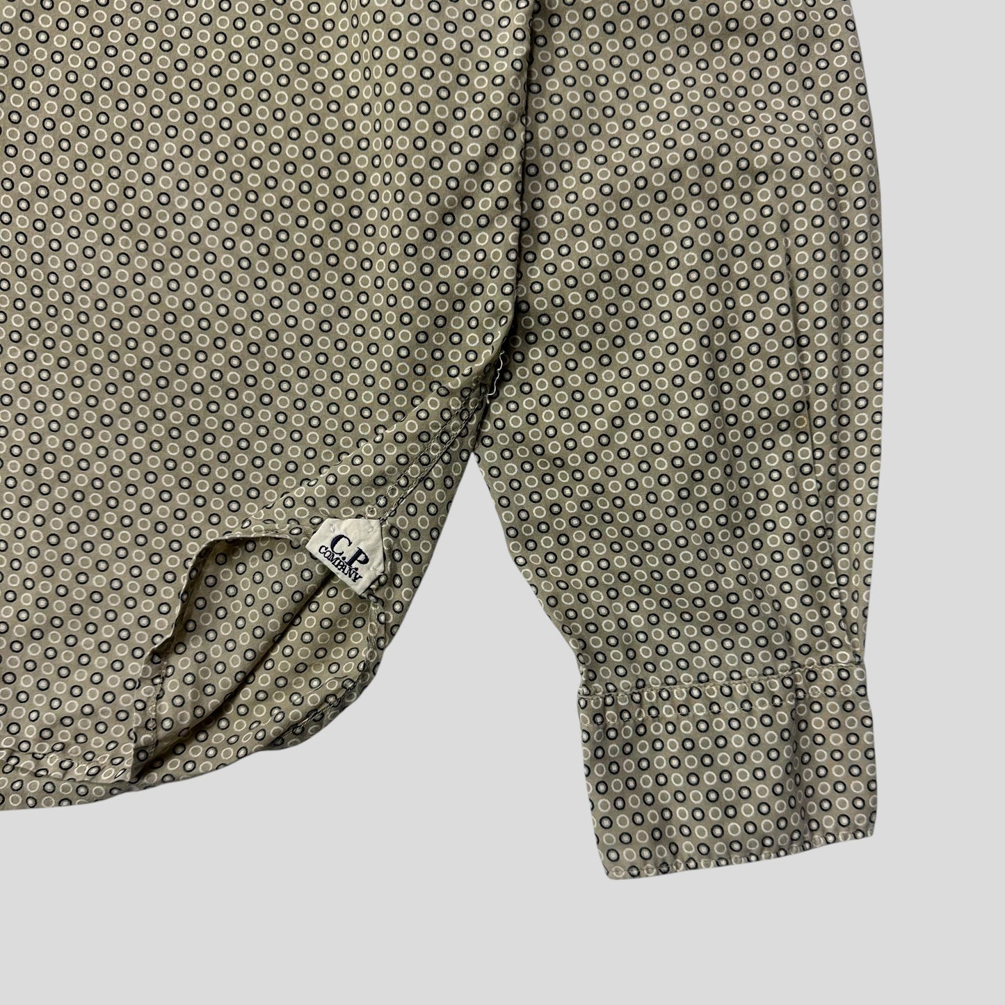 CP Company 2010 Polkadot Geometric Print Logo Shirt - M/L