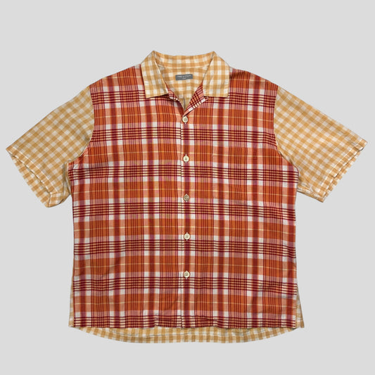 Comme Des Garçons Homme 2002 Double Plaid Boxy Shirt - M/L