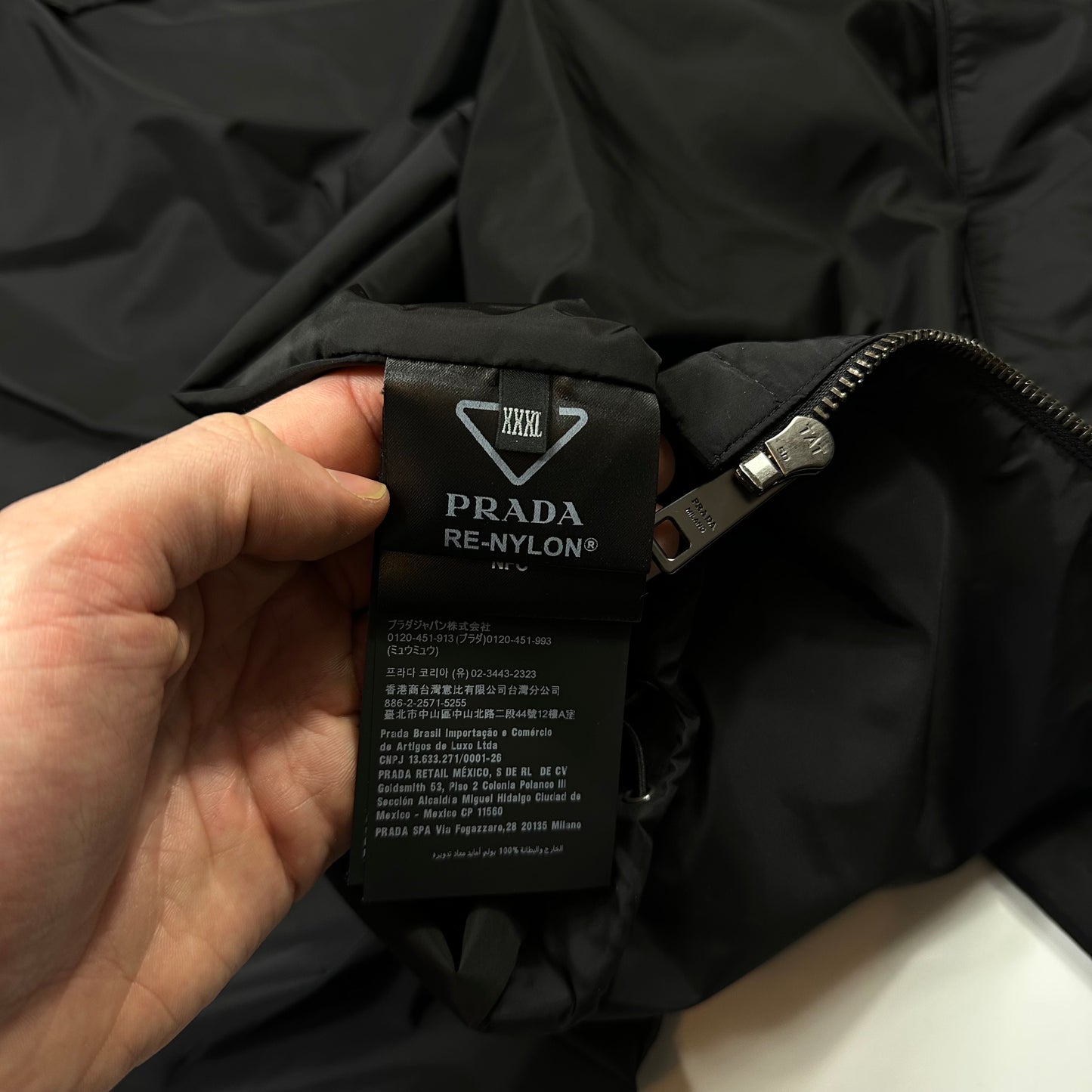 Prada Milano 2024 Triangle Badge Re-Nylon Anorak Windbreaker Jacket - XXXL