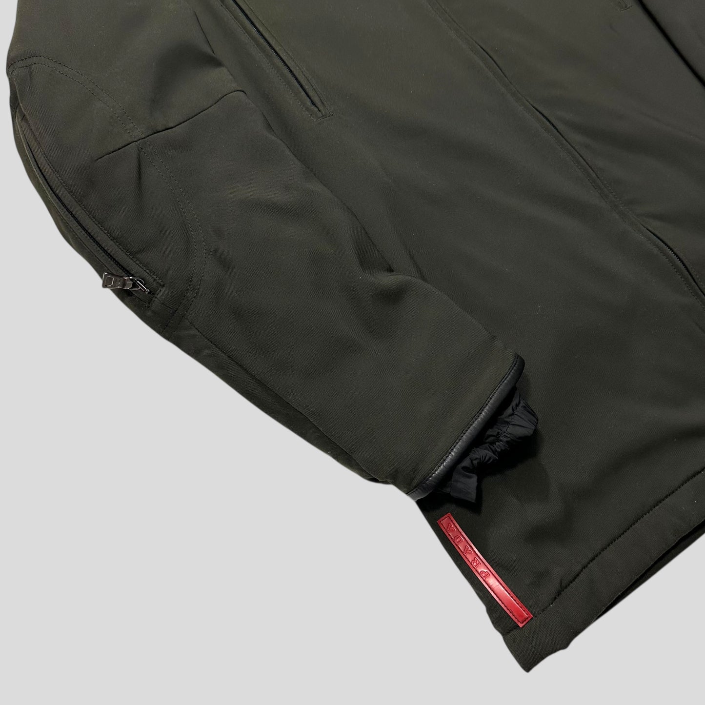 Prada Sport 1999 Balaclava Fleece Lined Moto Jacket - IT50 (L)