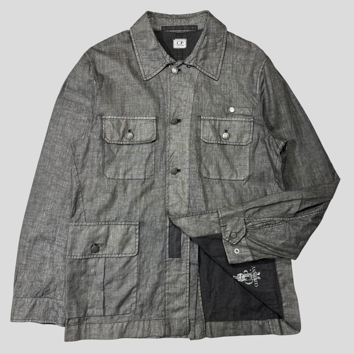 CP Company 2002 Multipocket Lino Flax Field Jacket - IT48 (M/L)