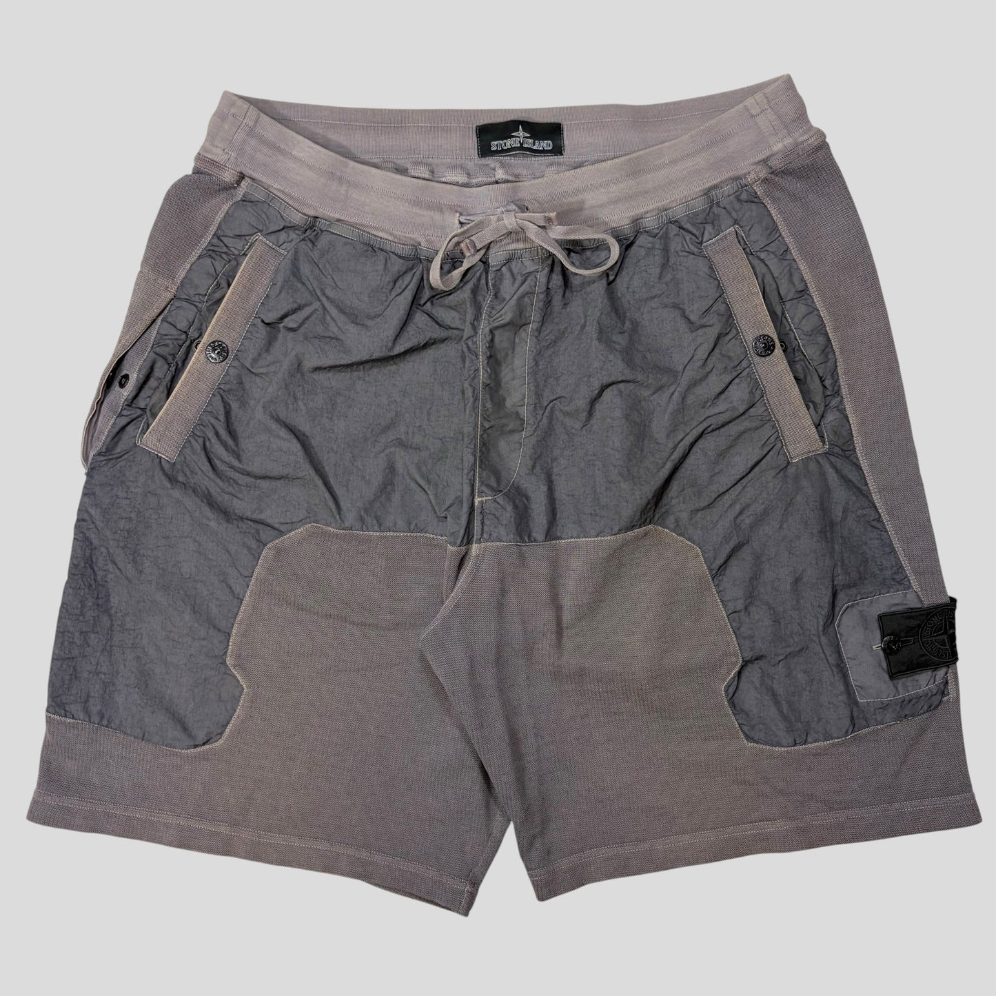Stone Island Shadow Project SS20 Cotton & Nylon Metal Baggy Shorts - M/L