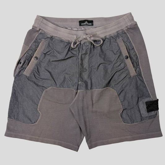 Stone Island Shadow Project SS20 Cotton & Nylon Metal Baggy Shorts - M/L
