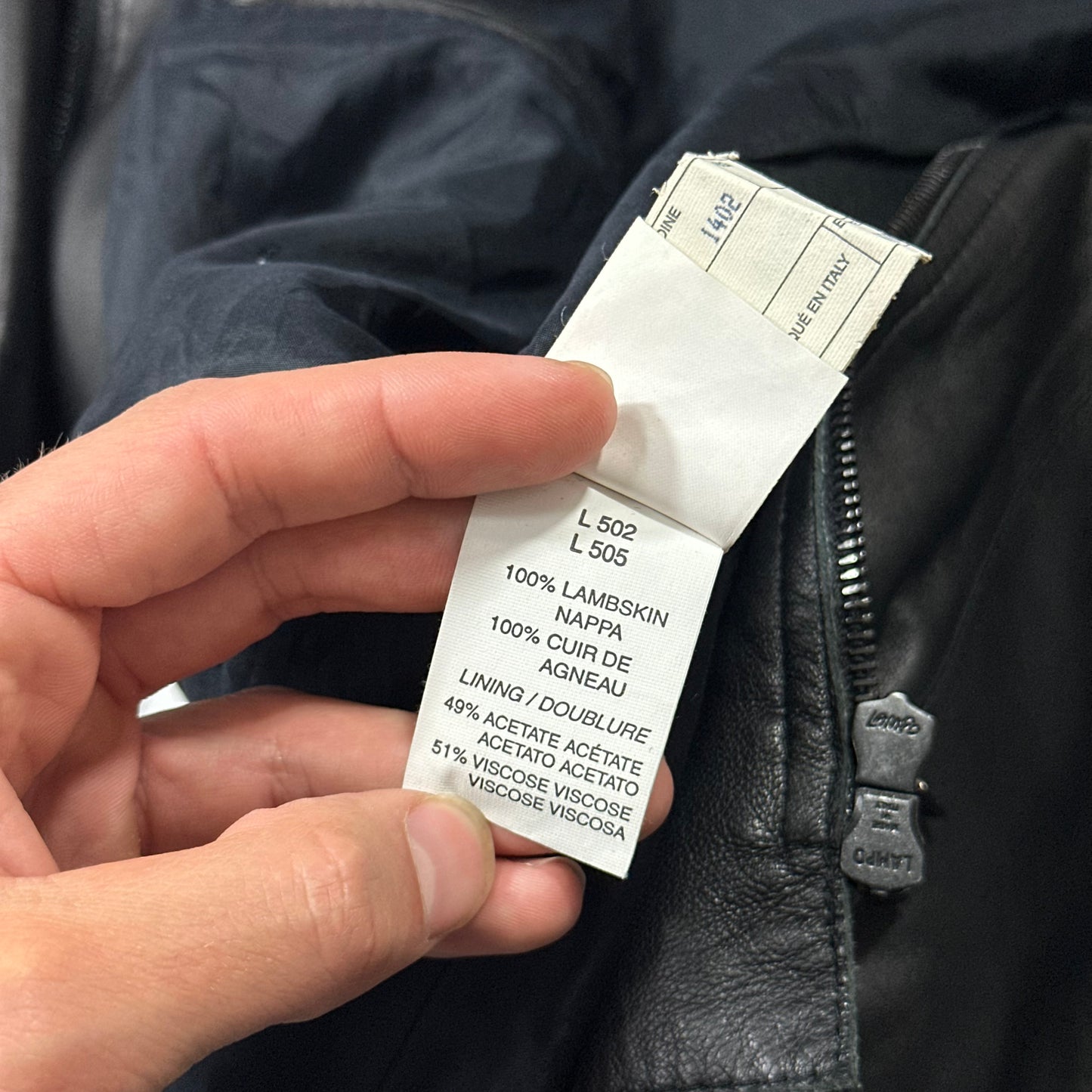 Armani Collezioni 90’s Nappa Leather Lined Chore Jacket - M/L