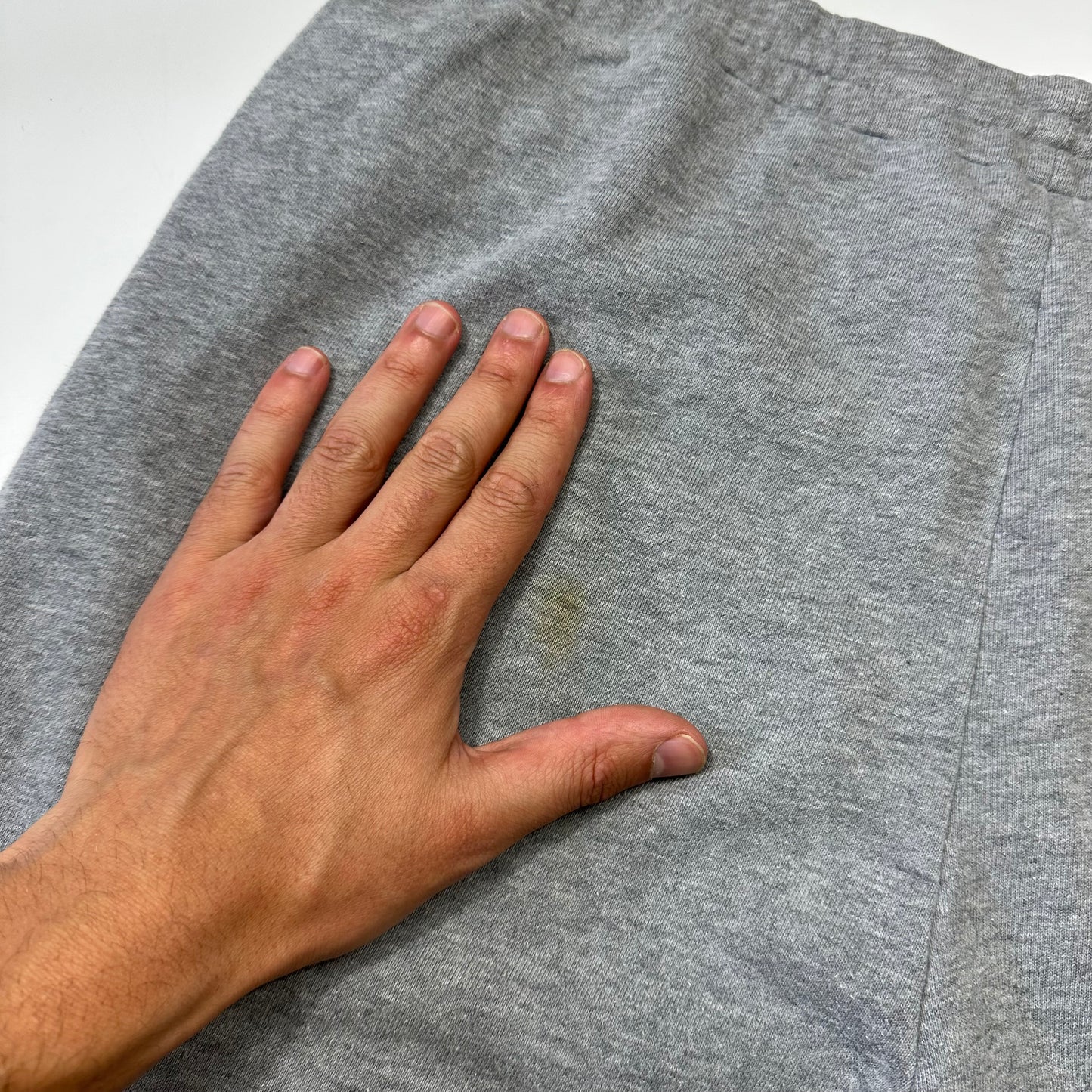 Prada Milano 2015 Red Tab Baggy Grey Cotton Shorts - L