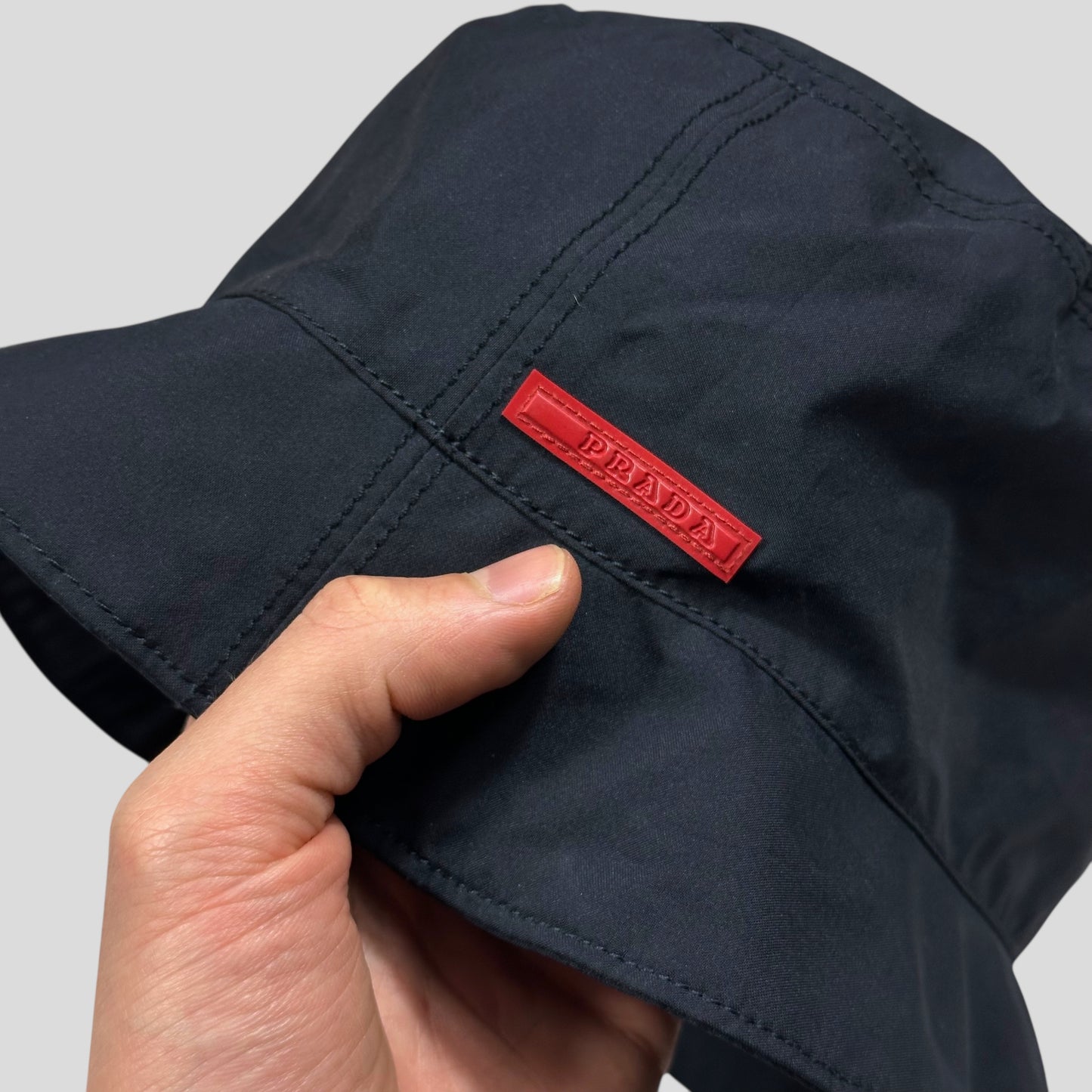 Prada Sport 00’s Navy Goretex Bucket Hat - S