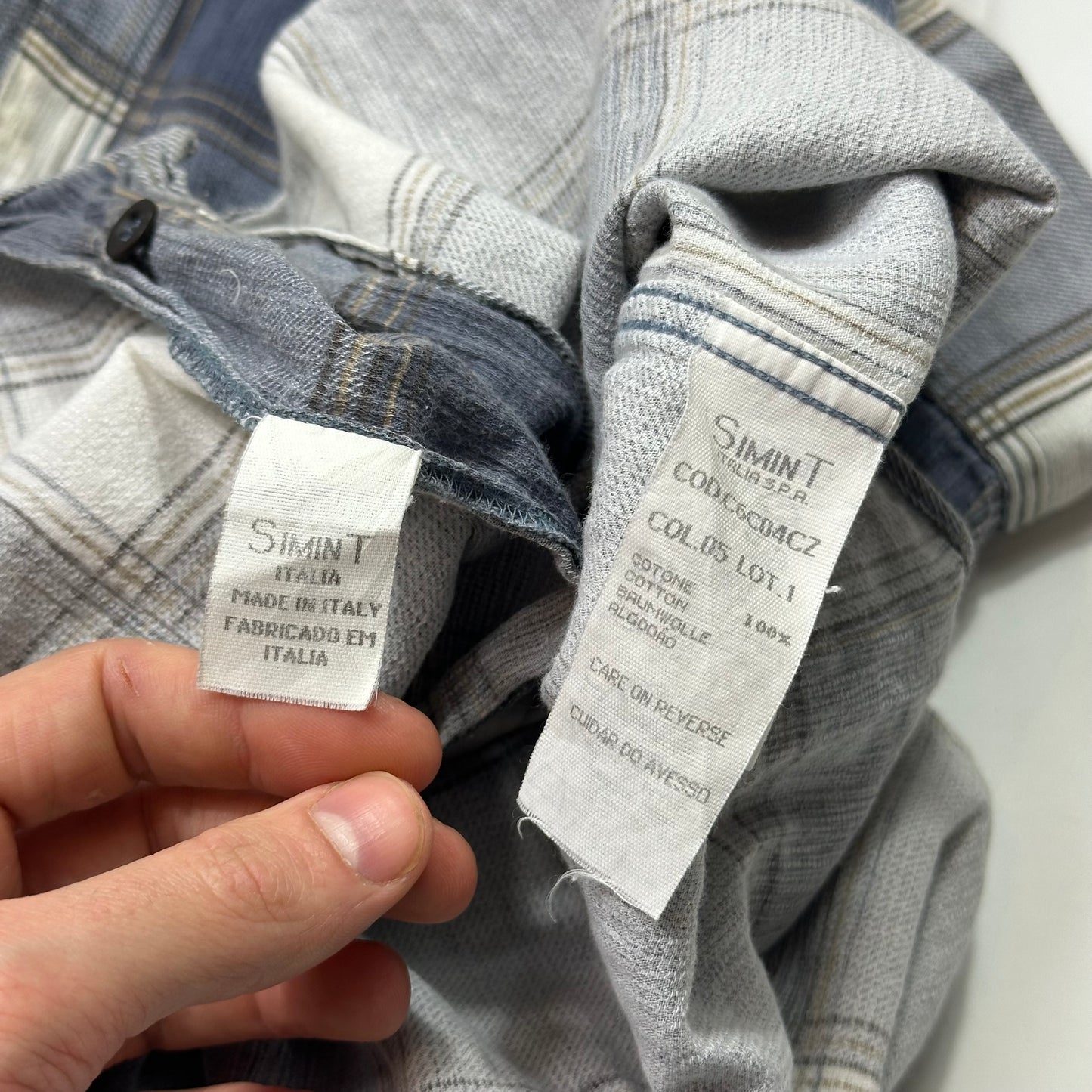 Armani Jeans 90’s Checkered Heavy Cotton Flanell Shirt - XL