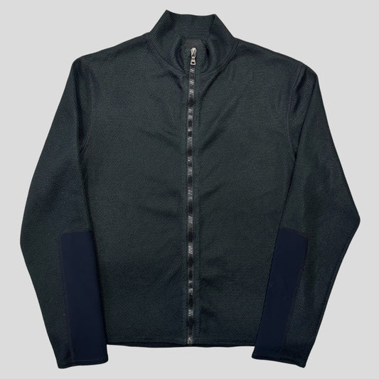 Prada Milano SS00 Hex Mesh Neoprene Panelled Jacket - M