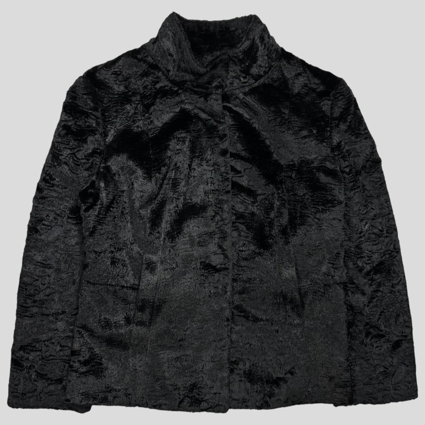 Just Cavalli 00’s Faux Fur Floral Lined Quilted Jacket - IT44