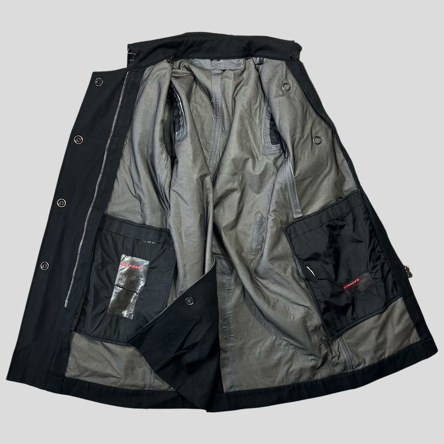 Prada Sport 00’s 3 in 1 Goretex Wool & Nylon Military Jackets - S/M