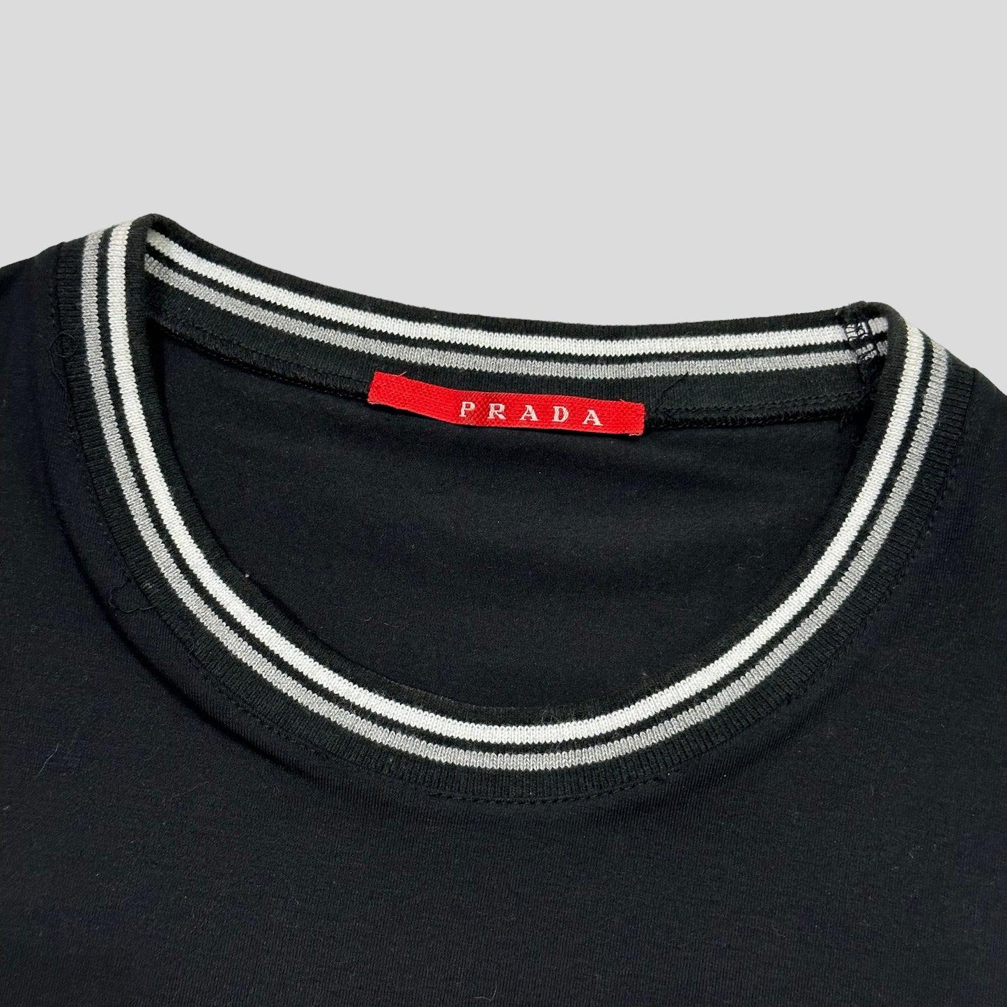 Prada Sport 2007 Red Tab Ringer T-shirt - L/XL