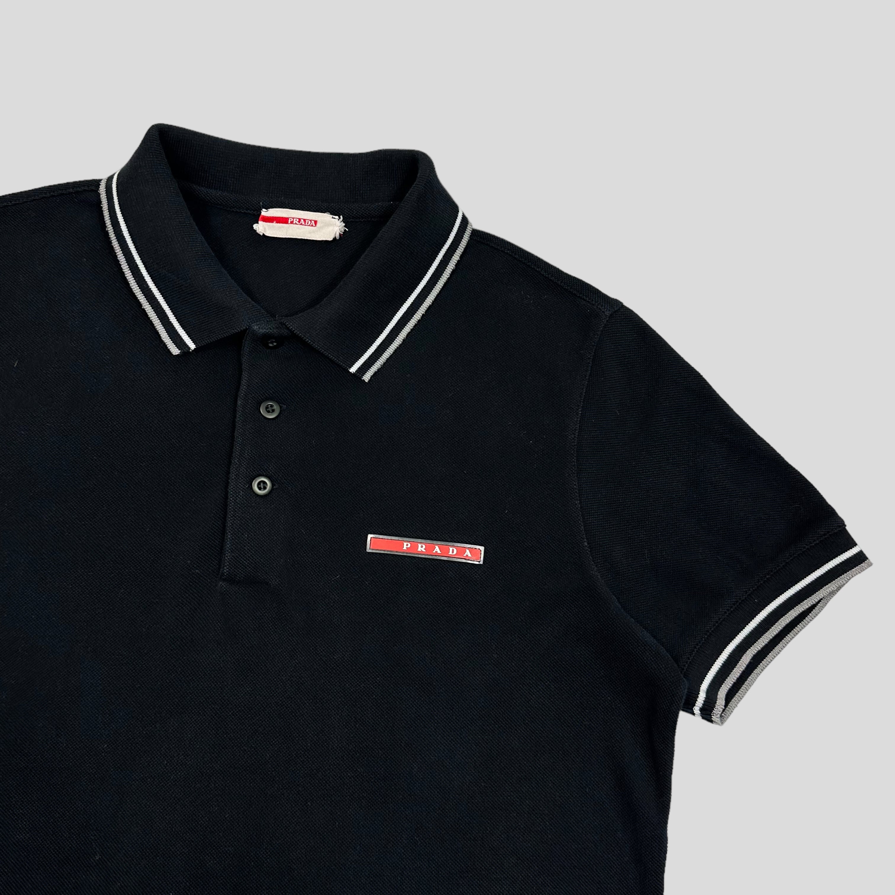 Prada polo shirt discount black