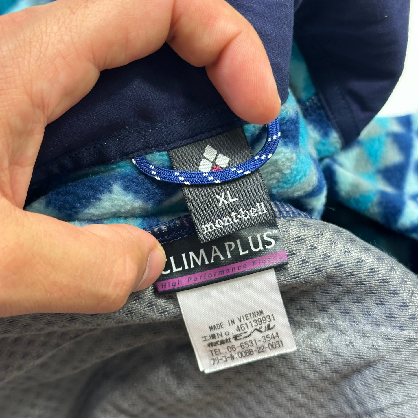 Montbell 00’s Climaplus Aztec Fleece Jacket - S/M