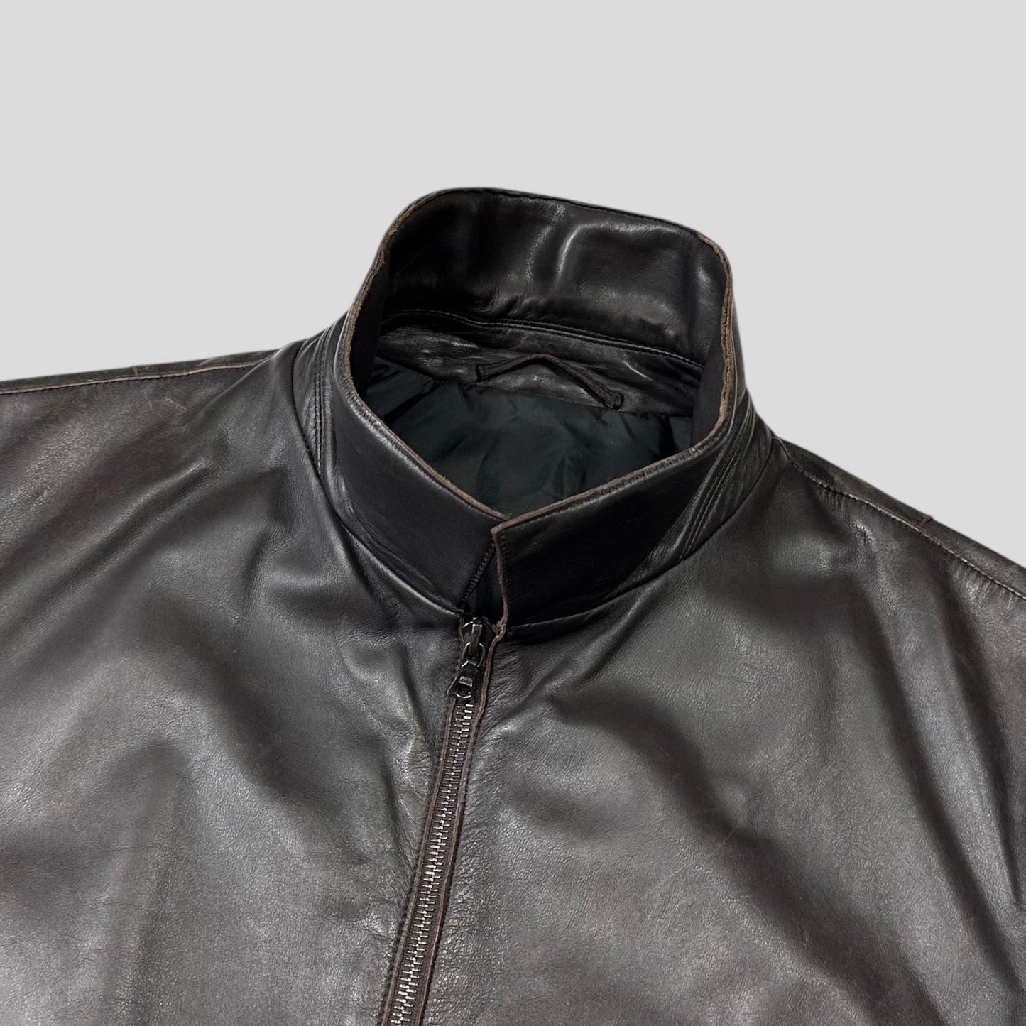 Neil Barrett AW00 Leather Moto Backpack Jacket - M/L