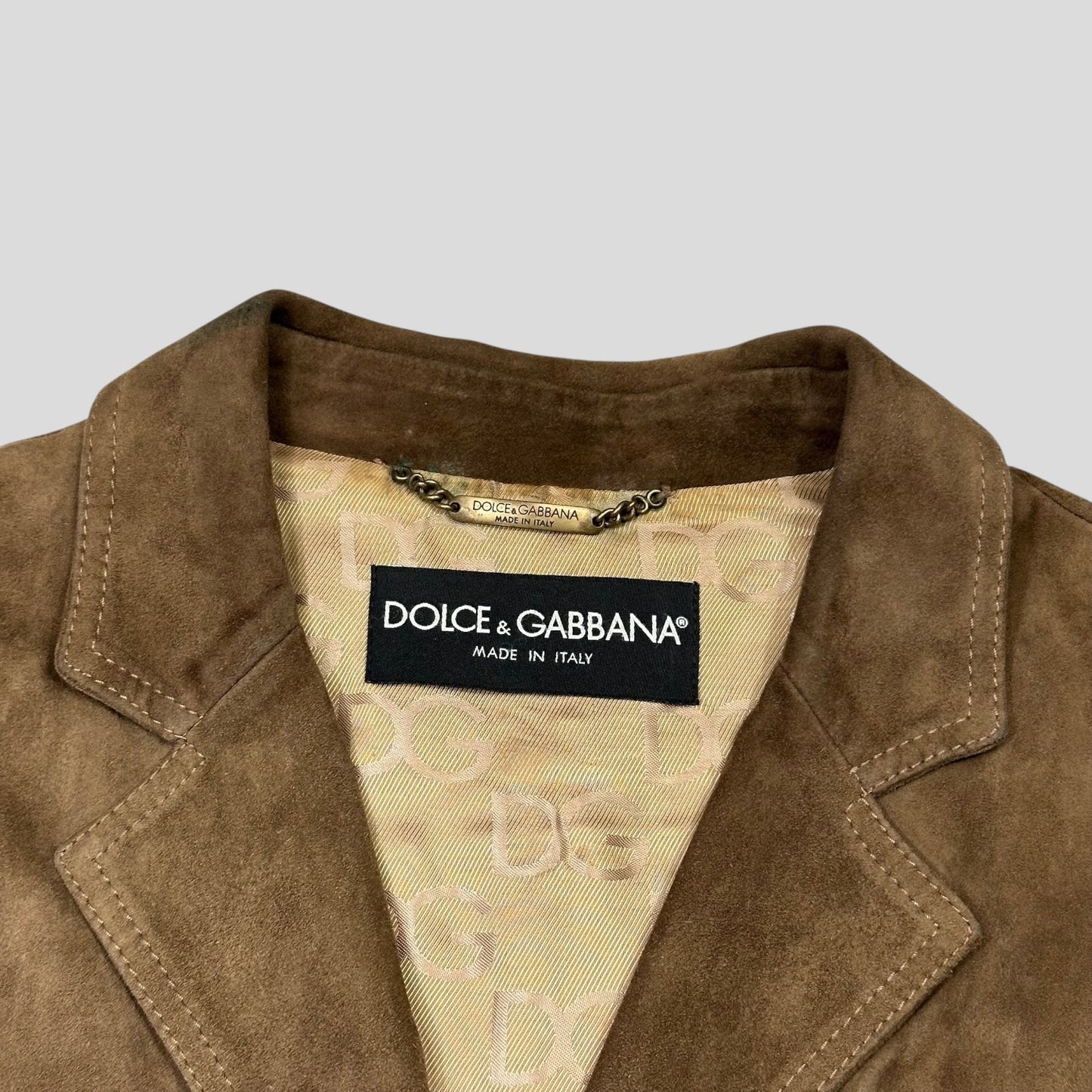 Dolce & Gabanna 00’s Goatskin Suede Leather Western Jacket - IT54
