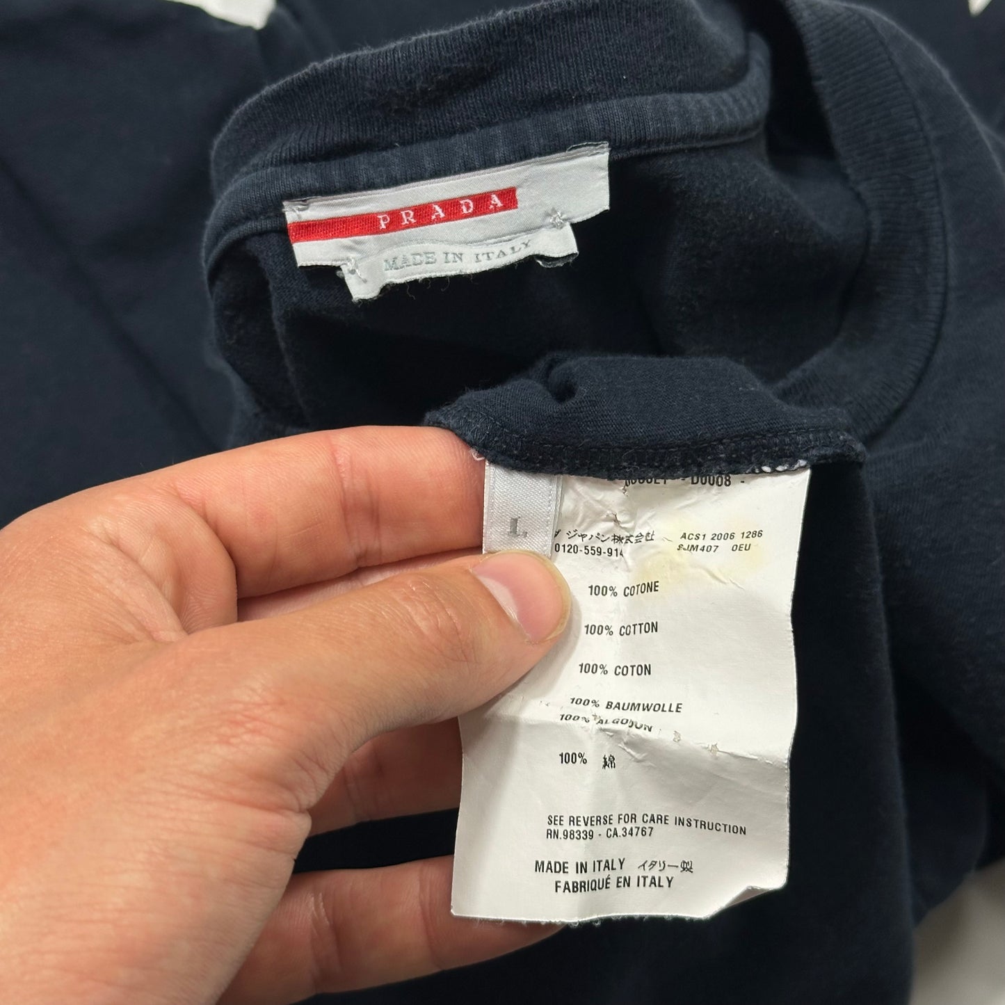 Prada Sport 2006 Unspoken Dialogue Graphic T-shirt - M
