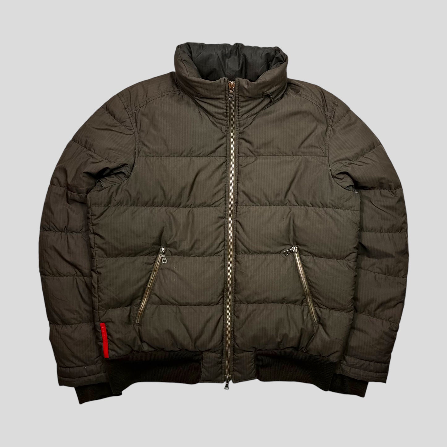 Prada Sport 00’s Ripstop Pinstripe Nylon Technical Down Puffer - IT52 (L)