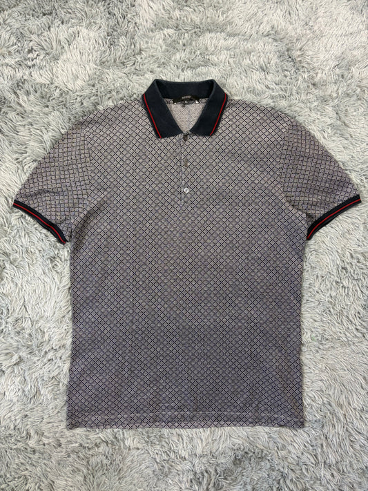 Gucci 2011 Cross Monogram Web Stripe Polo Shirt - L
