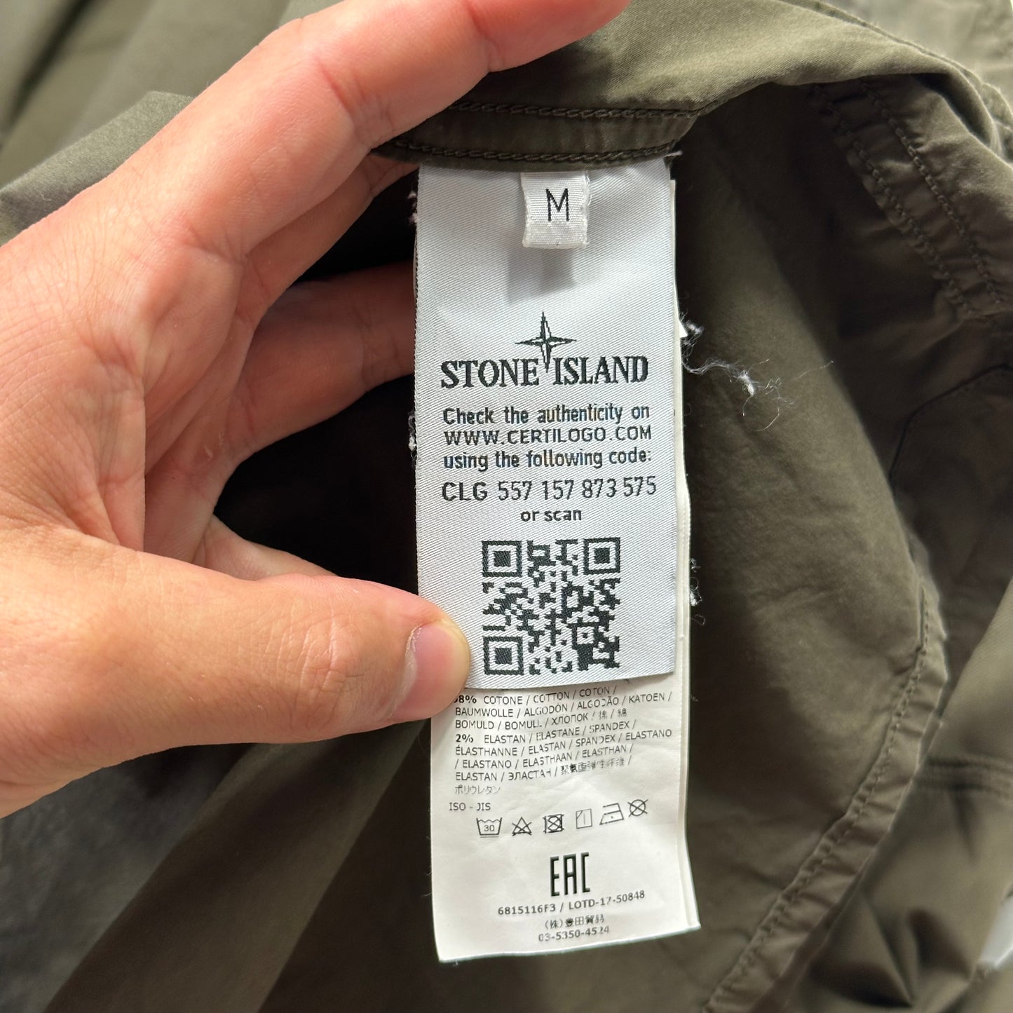 Stone Island 2018 Ghost Overshirt Jacket - M