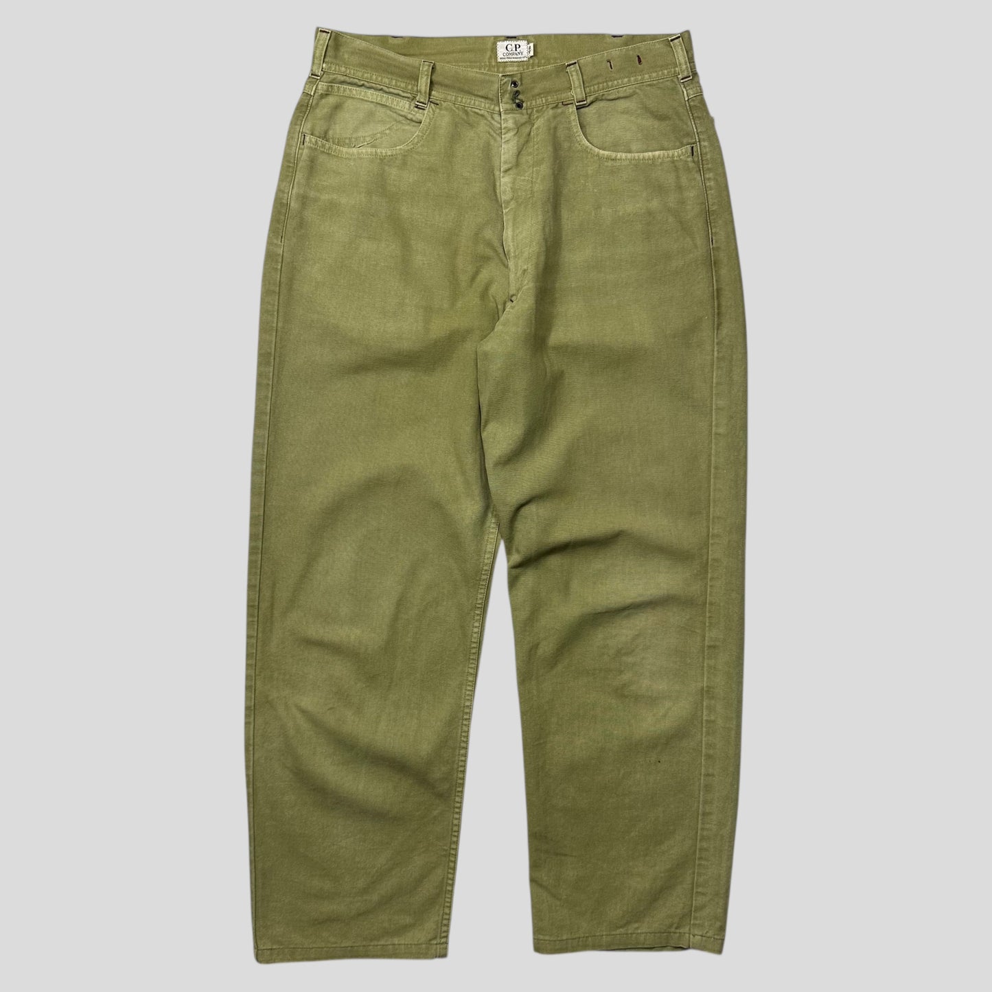 CP Company SS 1992 Ideas By Massimo Osti Green Logo Trousers - 31